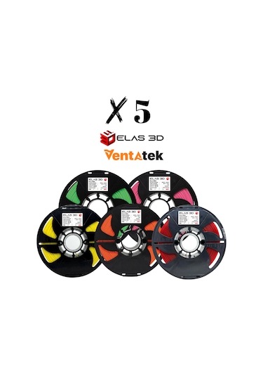 Elas 3d Pla Pro Filament 1.75mm 5 Kg Kampanya Paketi 5 Kg