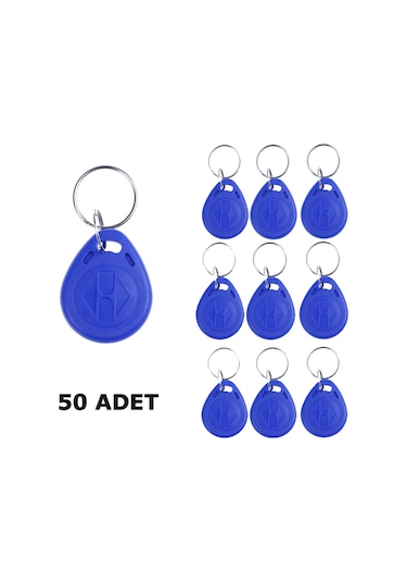 Wozlo Chip TK4100 Rfid Manyetik Anahtarlık Tag Göstergeç Proximity Anahtarlık 50 Adet