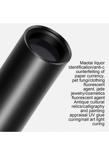Kosona 365nm Uv Tespit Feneri, Kedi Mantarı Ve Parça Tanıma Işığı, 500mah Pil Ve Alüminyum Gövde, Siyah Siyah