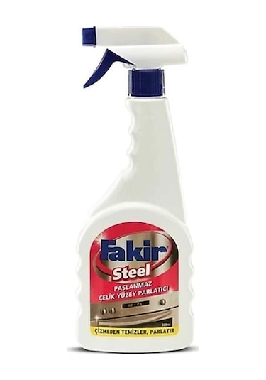Nilco 32002499 Fakir Steel Paslanmaz Çelik Yüzey Parlatıcı 500 Ml Tekli