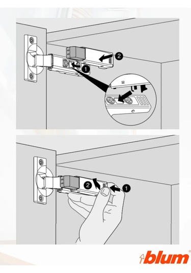 Blum Kapak Menteşeleri İçin Yavaşlatıcı 973a0500, 2 Adet 348487933 Krom