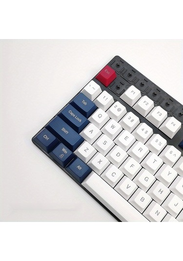Fastbuy 108 Tuşlu Beyaz - Mavi Tcherchi Tuş Başlıklı Klavye Takımı Özelleştirilebilir