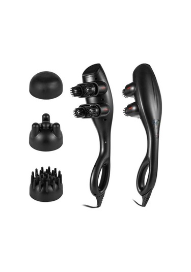 Elektrikli 4 Başlıklı Vücut Masaj Aleti Çok Renkli