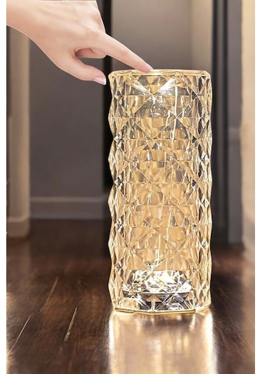 Kristal Dokunmatik Ve Kumandalı Masa Ve Gece Lambası Çok Renkli