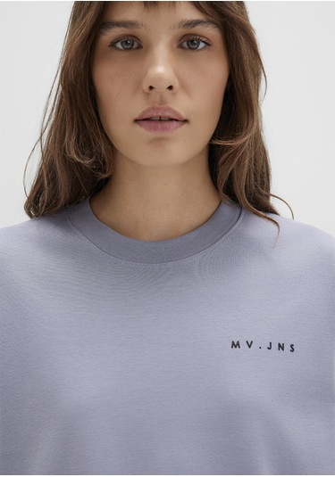 Mavi - Mv Baskılı Mor Tişört 1613148-81919 Mor