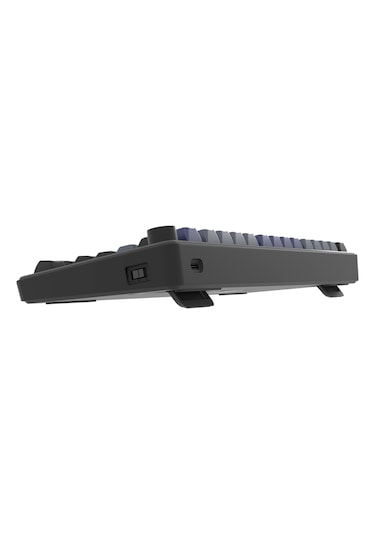 Hawk Gaming Hk255 Membrane Lcd Rgb Kablosuz/bluetooth Siyah Gri %75 Türkçe Gaming Klavye