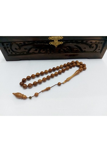 Mehmet Erbabacan Usta İmzalı Beyzi Kesim Doğal Kuka Tesbih 9x10