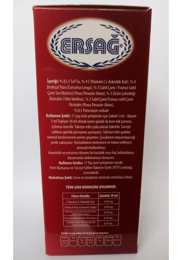 Ersağ Protec 20 2 Li Set Gıda Takviyesi