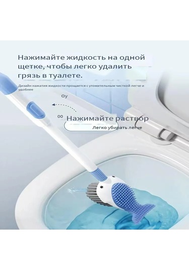 Yunboo "silikon Tuvalet Fırçası Seti: Süction Cup Tabanlı, Temizleyici İçeren, Kırmızı Renkli" Kırmızı