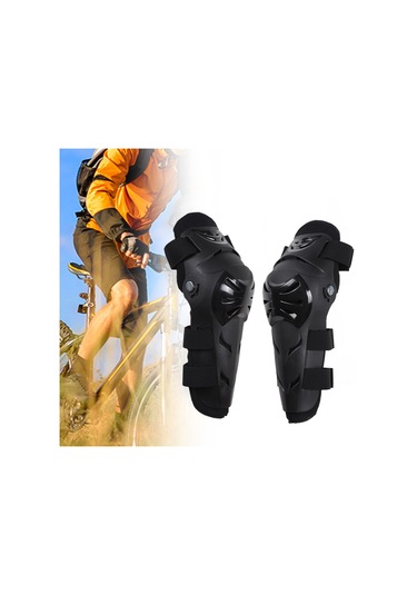 Suntek Kayak Sporu Için Motosiklet Diz Tekmelikler Koruyucu Siyah