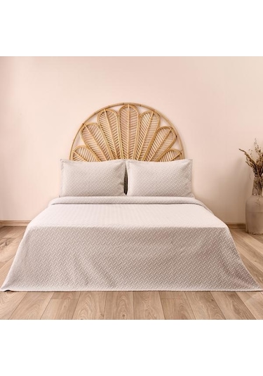 Evidea Soft Örme Çift Kişilik Yatak Örtüsü - Gri - 240x260 Cm Gri