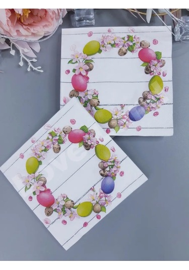 Love Land Paskalya Çelengi İçin 20 Adet Kağıt Mendil 33 33 Cm 152340606 Pembe
