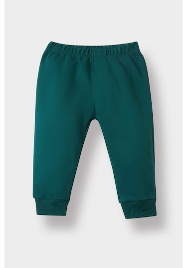 Defacto Erkek Bebek 2li Takım Basic Düz Sweatshirt Eşofman Altı E8430a525augn671 Yeşil