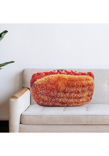 Suntek Atma Yastık Simülasyonu Yemek Şekli Ekmek-sosis Çok Renkli