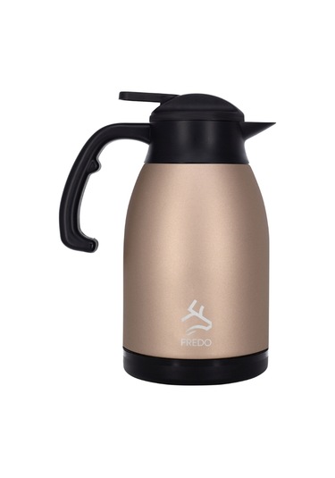 Big Therm 2 Lt Paslanmaz Çelik Rose Gold Çay Termosu, 24 Saat Soğuk, 12 Saat Sıcak Tutma Rose Gold