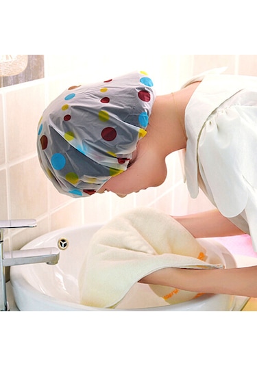 Teltree Kore Moda Şık Su Geçirmez Duş Bone - Kadınlar İçin Kalın Saç Koruyucu Diğer