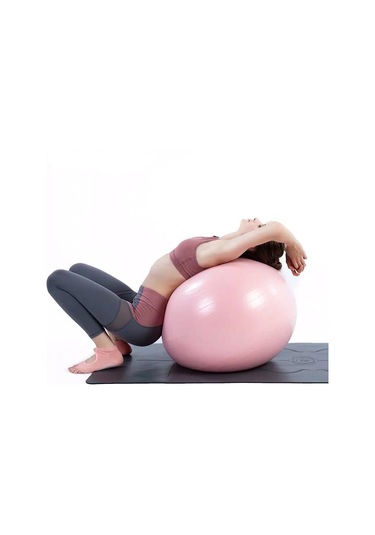 Büyük Boy Pilates Topu 65 CM Plates Topu + Pompa Mavi