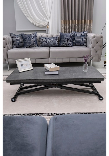 Home Üst Tabla Mdf Kartal Oval Köşe Alt Ayak Siyah