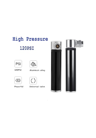 Yaleker Alüminyum Bisiklet Hava Pompa - 120 Psı Yüksek Basınçlı, Hafif & Taşınabilir, Hızlı Şişirme, Dışarıda Kullanım İçin, Mavi/kırmızı/gümüş Seçenekli