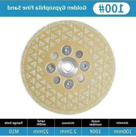 Tongxida Mermer Kuvars Taşları Yeni Den Yüzeyi Sme, Kesi M, 10cm İnce Zımpara Diski 100