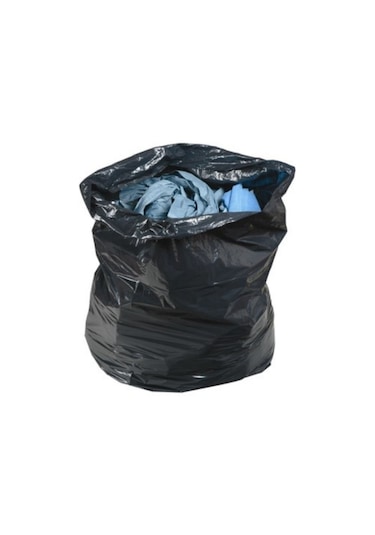 Kalın Çöp Torbası 300 Gr X 20 Rulo Siyah Çöp Poşeti 80x110 Cm Jumbo Endüstriyel Çöp Torbası