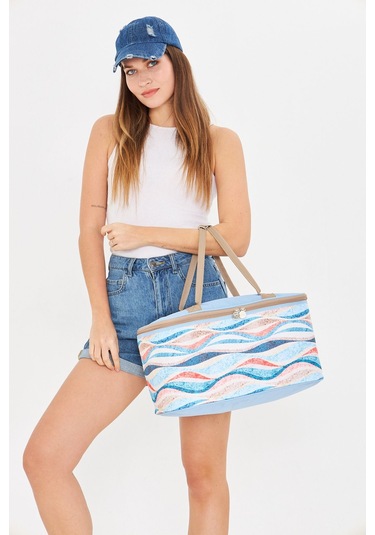 Superbag 22 Litre Piknik/kamp Çantası Sepeti. Termal Termos Çanta Sıcak-soğuk Koruma Sağlar Angel-20250133 Angel Çok Renkli