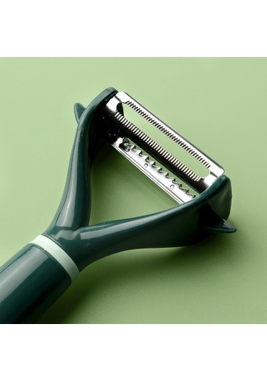 Qingmipy Çelik Derin Kaynaklı Mutfak Aleti: Meyve Sebze Soyucu + Balık Yüzgeç Kaldırıcı, Hafif Ve Dayanıklı, Toptan Alımlar İçin Uygun Tek Bıçak Beyaz Kırmızı