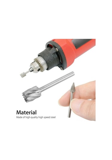 Pazly 20 Parça Karbür Döner Alet Seti - 3mm Saplı Dıy Ahşap Oyma Taşlama Aleti