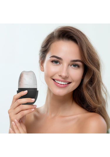 Mufunye Cilt Bakımı İçin Çok Fonksiyonlu Yüz Buz Rulosu - Dıy Masaj Aracı, Yeniden Kullanılabilir Silikon Çok Renkli