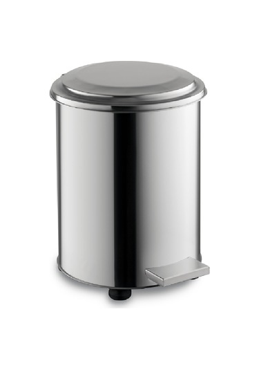 Safell Paslanmaz Pedallı Çöp Kovası 90 Lt Metal