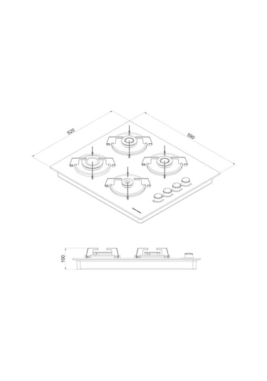 Termikel BH P6144C B Ankastre Ocak
