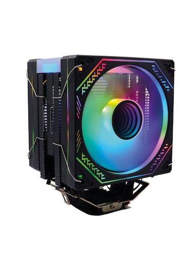 Zoko Ice Pro Bp6 Siyah Auto Rainbow Fanlı Kule İşlemci Fanı