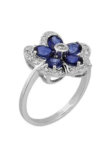 Sirius Pırlanta Ve Oval Safir Taşlı Menekşe Yüzük 0801R0026