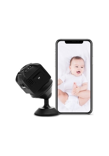 Bosphorusboutique Yüksek Vkemall Monitörü Mini Kamera Kablosuz Bebek Akıllı 1080p Sj