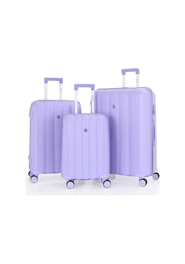 Mçs Üçlü Polipropilen Valiz Seti V305 S18y100033-set 00025 Lila