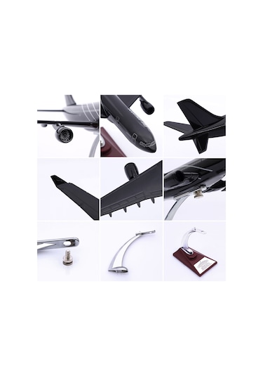Zekupp - Maket Uçak - Airbus A330-300 1/200 - SİYAH ÖZEL TASARIM Model Uçak