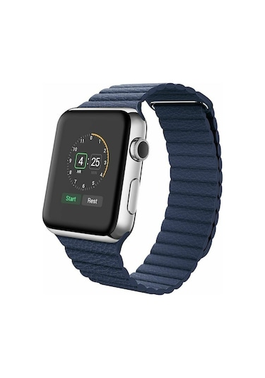 iOS Uyumlu Watch 44Mm Deri Loop Kordon 44 Mm Kayış Seri 4-5