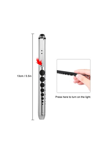 Vkemall Göz, Kulak Ve Boğaz Muayene Seti - Tekerlekli Işık, Tırnak Plakası, 4 Adet Bakış Ve 5 Adet Spatula İle Çelik Malzeme