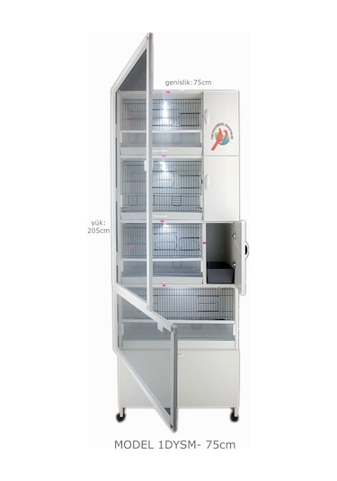 İstanbul Kafes Model 1Dys Pvc Kuş Dolabı