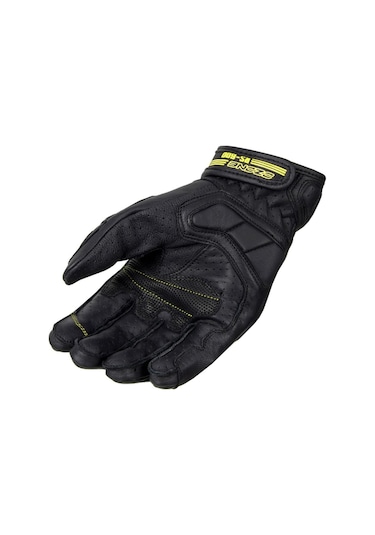 Ozone Rs600 Short Deri Motosiklet Eldiveni 66217 Siyah Yeşil