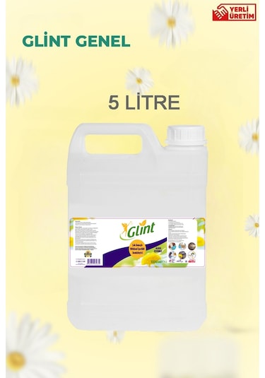 Glint Çok Amaçlı Bitkisel İçerikli Temizleyici- 5 Litre Tekli