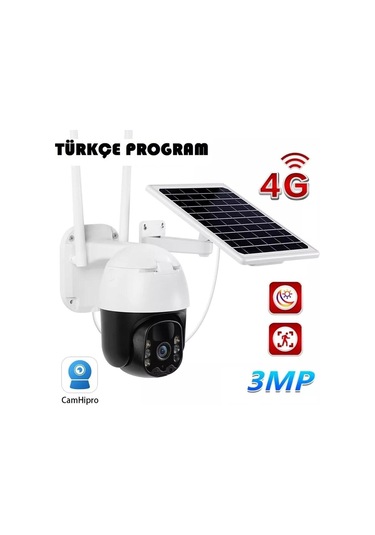 4g Solar 3mp Sım Kart Destekli Kamera-129077