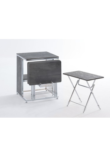 Dresuar Antrasit Servis Sehpası