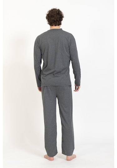 Lukitus Büyük Beden Battal Erkek Pijama Takımı Rimol-bb Füme
