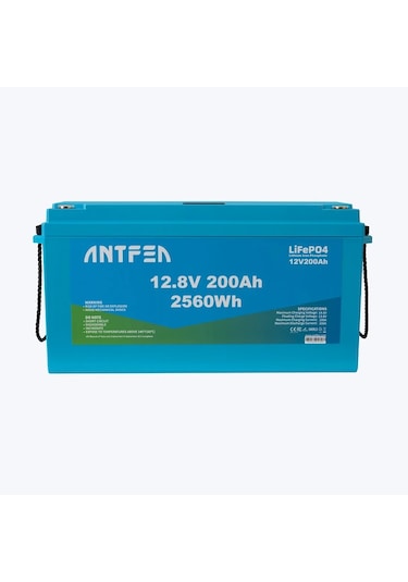 Antfea 12.8v 200ah Abs Lityum Akü Akıllı Ekran Lifepo4