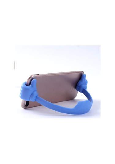 Mavi Başparmak Yukarıya Cep Telefonu Tutucu, Ayarlanabilir Silikon Tablet Standı, İphone X Uyumlu İçin Çok Telefon Tutucu 56552940