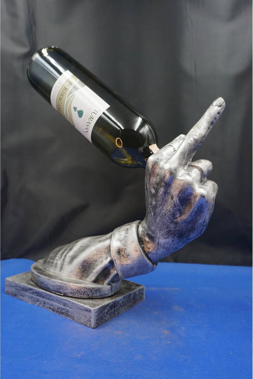 Özel Tasarım Şaraplık Yağdanlık Nh. Biblo Heykel Ev Dekorasyon Hediyelik Aksesuar 27 Cm