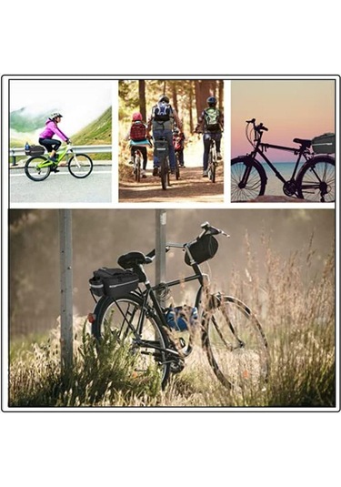 B-soul Motosiklet Bisiklet Çantası Termal Arka Bagaj Çanta Su Geçirmez Fonksiyonlu Siyah