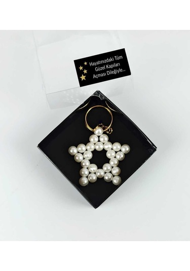 Hediye Inci Anahtarlık Siyah Kutulu Öğretmenler Günü Hediyesi ,yılbaşı Hediyesi 15 Adet