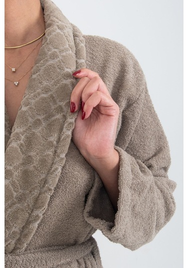 Güvenal Soft Unisex Bornoz 2 Kahverengi